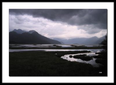 Storm clouds over Pitt Lake