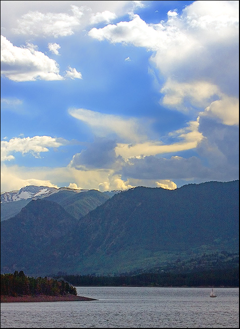 Sail Boat on Dillon Lake