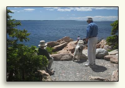 Ron and Lynne enjoy the view while Edward and I shoot.