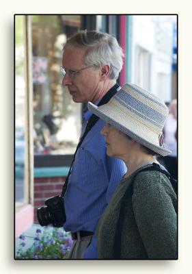 ....and window shopping.