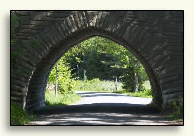 A Carriage Road bridge arch seems a fitting way to say good-bye to the park....