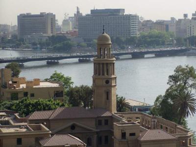 Tahrir Bridge from our window.JPG