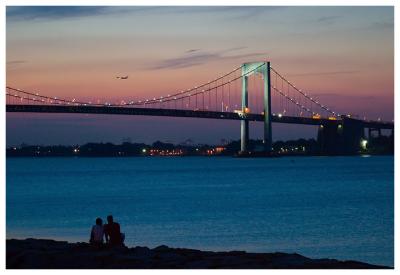 * Lovers on the Stone Jetty by Lonnit Rysher