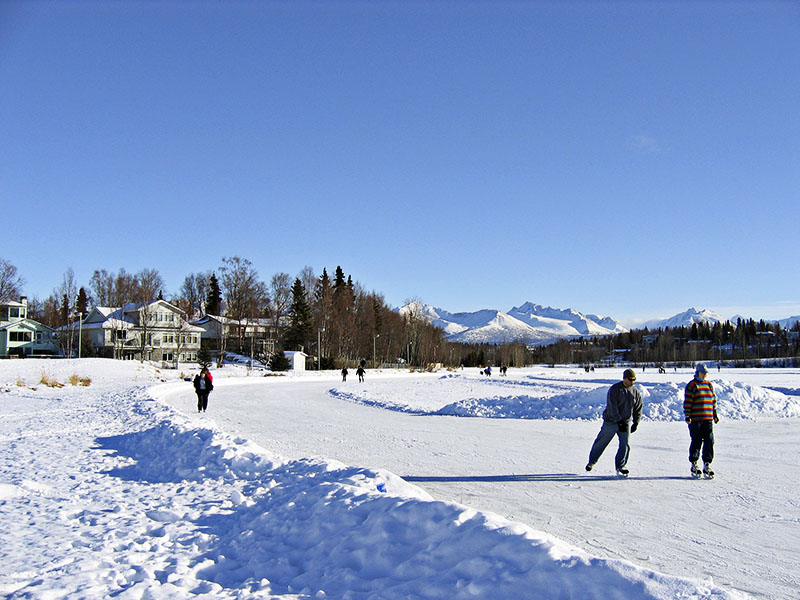 lagoon in winter