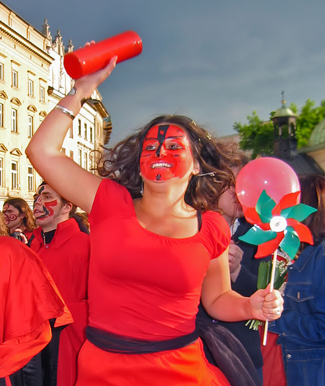Rag day in Cracow