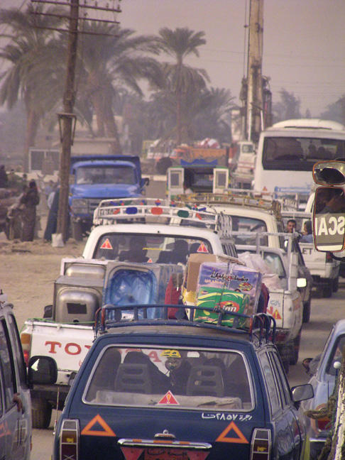 Our Convoy as taken from our bus