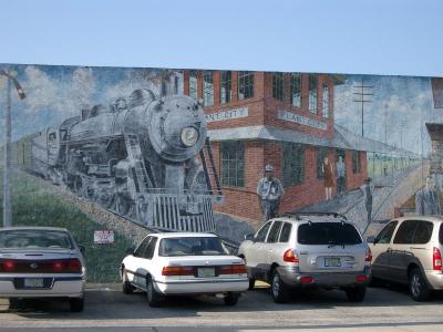 Downtown Plant City - Whistle Stop Mural 