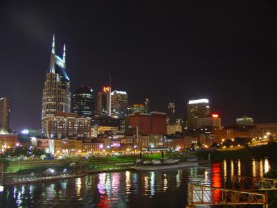 Nashville Skyline with floating stage