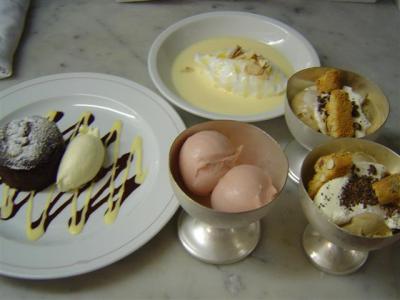 Some of the desserts at Sheekeys.  Very british, very simple and very delicious.