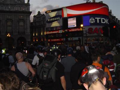 At Piccadilly Circus.