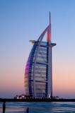 Burj Al Arab with dusk colours