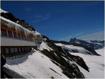 View from train to Jungfraujoch