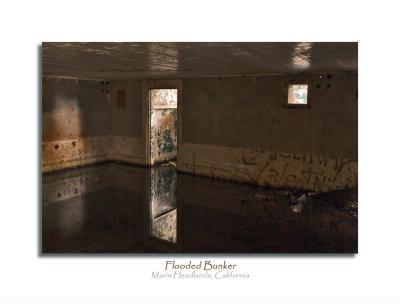 The flooded floor created an interesting reflection in this moody and forlorn place.