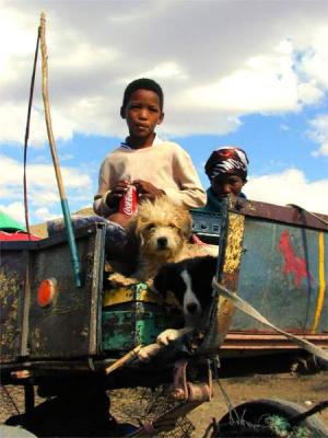 Namibia trek worker