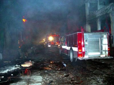 Fire in Down Town Port-au-Prince