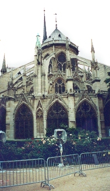 The Cathedral of Notre Dame (back) - closer view