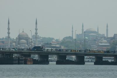 100 Istanbul Galata Bridge_New Mosque_Haghia Sophia-june 2004.jpg