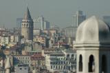 207 Istanbul  view from Suleyman Mosque complex Galata  Tower june 2004