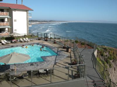 View from our balcony at Shore Cliff Lodge, Pismo Beach, CA