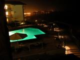 View from our balcony of pool at Shore Cliff Lodge, Pismo Beach, CA