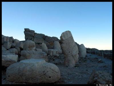 Western terrace at sunrise