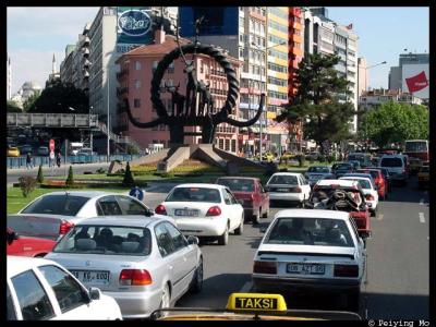 Automobiles don't always stay in their lanes but there is hardly any road  rage