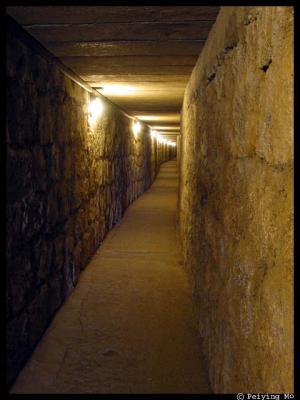 This 230ft long tunnel was cut through the mount to the burial chamber