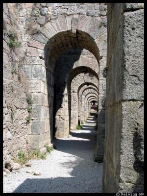 Arch way at the Temple of Trajan