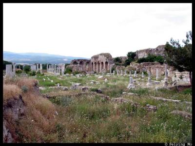 Marble way to the site