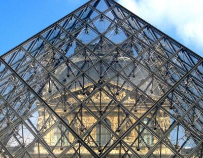 Louvre through the Pyramid