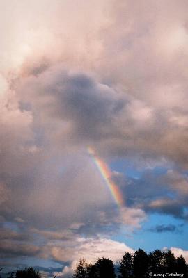 Rainbow and clouds