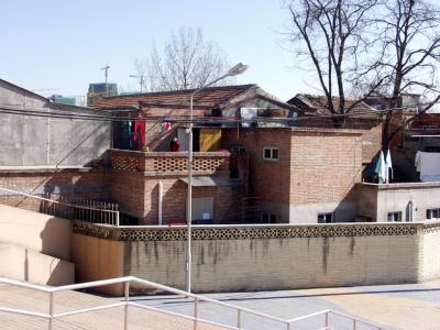 Traditional style housing in Beijing, backyard view