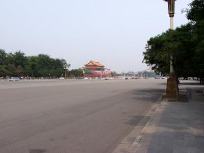 The Gate of Heavenly Peace on Chang'an Street in Central Beijing