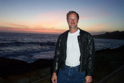 Fred at beach in Cambria California