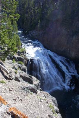 Waterfall in Yellowstone Park