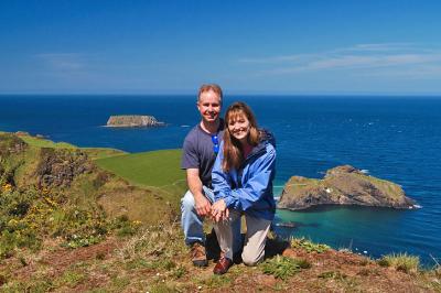 Beth and I on the North Antrim Coast