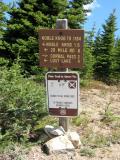 Sign between Noble Knob & Corral Pass