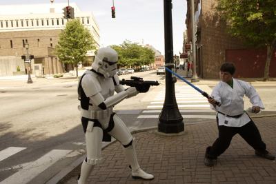 A young Jedi takes to battle!