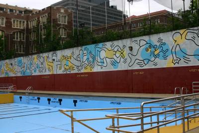 Pool Mural at Clarkson Street City Parks Recreation Center