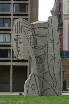 Hiding Behind Picasso's Femme Fatale - NYU's Silver Towers Plaza