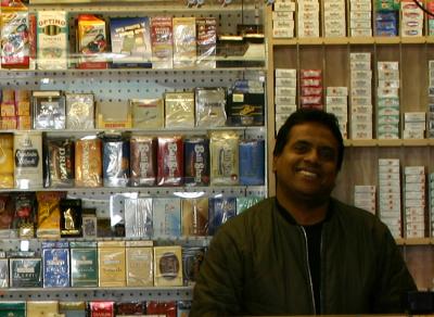 Thompson Street Newstand Salesman