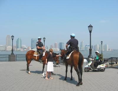 Land Patrol at the Financial Center Yacht Harbor