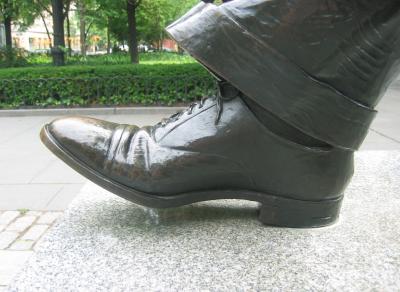 Mayor LaGuardia's Right Foot - Inside View
