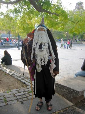 Village Wizard on Halloween Day
