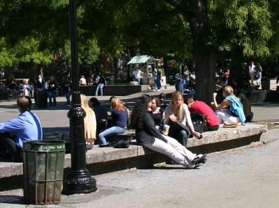 NYU Students Hanging Out