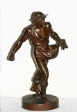 Sower, signed  by Jean Gautheri , Neo Renaissance Bronze 13 H