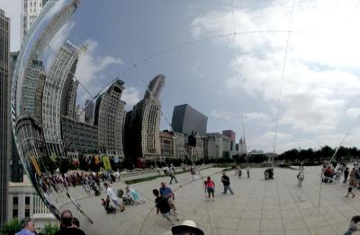 Reflection of Michigan Avenue