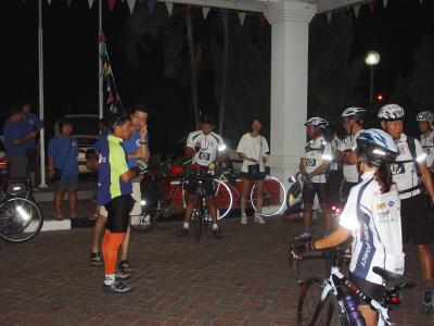 5.20am briefing before riding off to Singapore