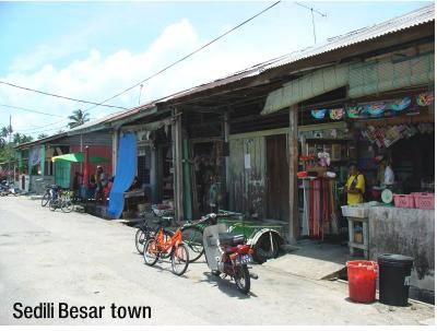 Sedili Besar  --  a ferry is the only way to get to the other side - Sedili Kecil.