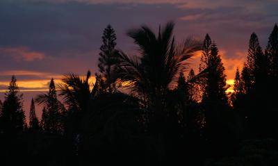 Sunset over Kapalua